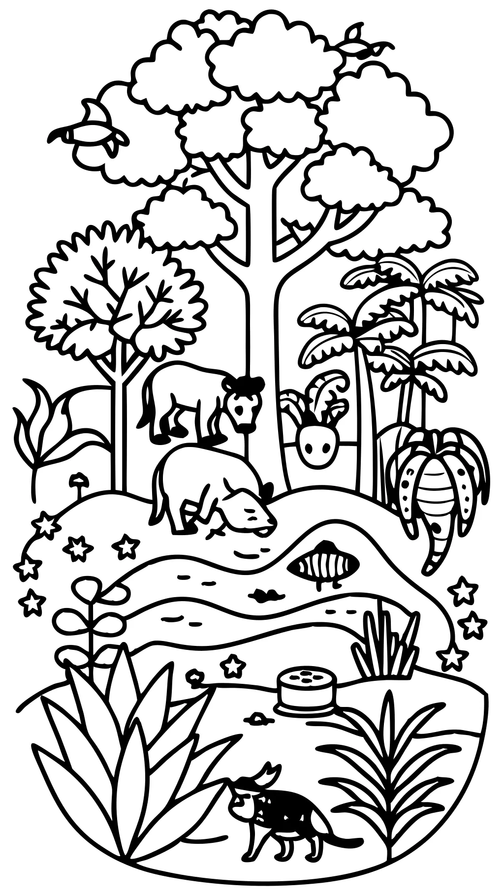 coloring pages habitats